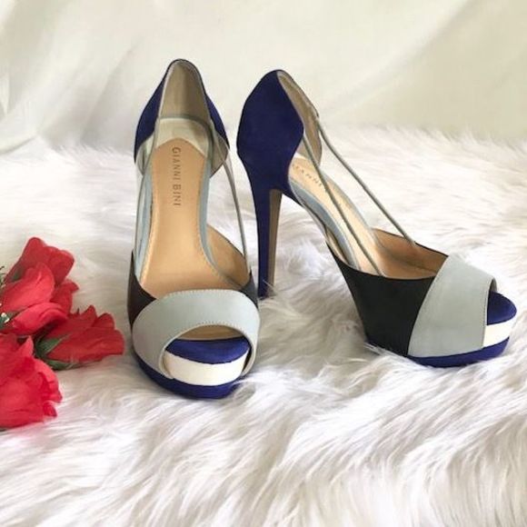 Gianni Bini Shoes - Gianni Bini Colorblock Platform Heels 7